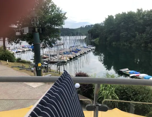 Krananlage des Yachtclub Sorpesee