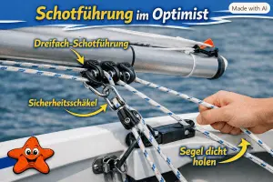 schotführung im Optimisten